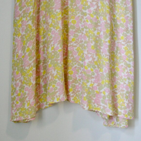 Faithful The Brand Beline Midi Dress Ida Floral Print Pink Yellow Flowy Medium - Picture 11 of 16